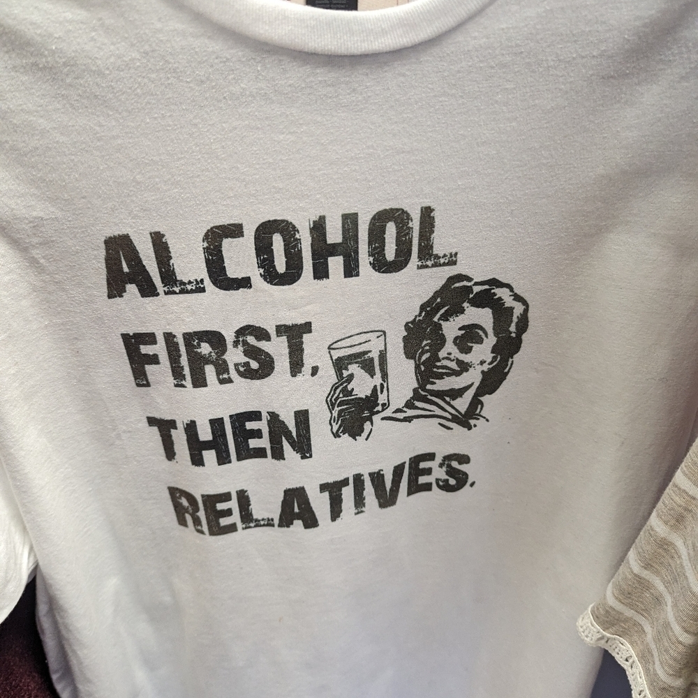 NWTs, Gildan Alcohol then relatives Tshirt